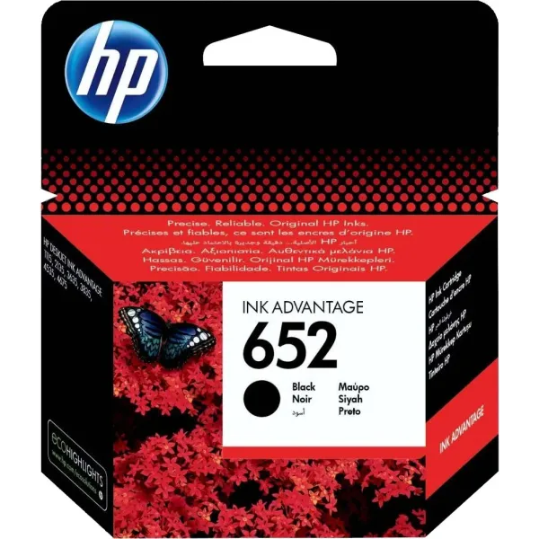 HP 652 Black (F6V25AE)